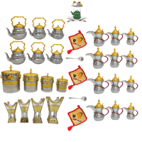 بكج الالمنيوم المميز 32 قطعه مع هديه مبخره على شكل...