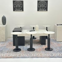 طقم طاولات بيرة 7 قطع لون اسود