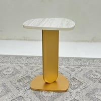 طاولة خدمة سطح بديل الرخام ترافنتينو ملمس ناعم قاع...