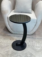 طاولة خدمة سطح مرايا قاعده خشب لون اسود