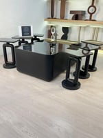 طقم طاولات تحفة 7 قطع مرايا اسود