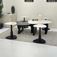 طقم طاولات مثلثات 6 قطع لون اسود