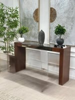 طاولة مدخل سنديان بني