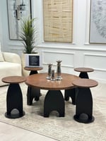 طقم طاولات A قطع 5 لون اسود