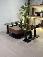 طقم طاولات ليون سنديان 7قطع