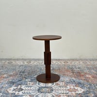 طاولة خدمة دائري خشب قشرة سنديان