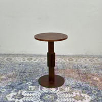 طاولة خدمة دائري خشب قشرة سنديان