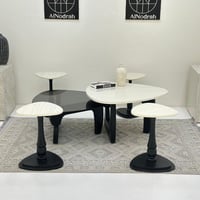 طقم طاولات مثلثات 6 قطع لون اسود