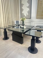 طقم طاولات اندلسي 7 قطع مرايا اسود