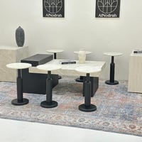 طقم طاولات بيرة 7 قطع لون اسود