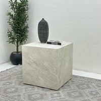 طاولة زاوية بديل حجر ملمس خشن 60*60*60