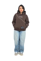 Hiems Brown & White Hoodie