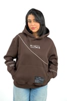 Hiems Brown & White Hoodie