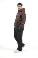 Hiems Brown & White Hoodie