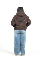 Hiems Brown & White Hoodie