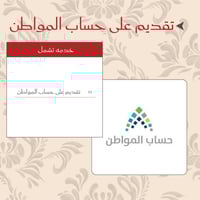 التقديم على حساب المواطن