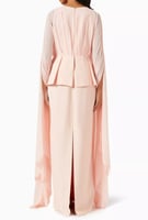 فستان خربزي - موديل 083