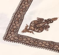 شال كشميري ١٠٠٪ - بني