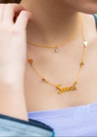 سلسال بأسمك مع قلوب - رمز الحب والتفرد