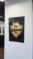 لوحة جدارية فاخرة بشعار نادي الاهلي السعودي