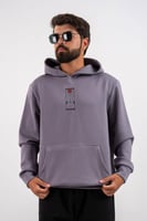 هودي رمادي بتصميم شخصية تانجيرو كامادو