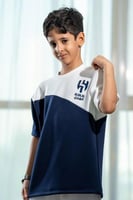 تيشرت الهلال كحلي بقصة مائلة