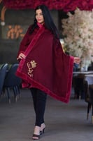 وشاح الأناقة عنابي