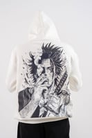 هودي ابيض بتصميم شخصية يامي سوكيهيرو