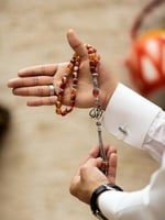 سبحه عقيق اصلي طراز فريد يصمم بالاسم