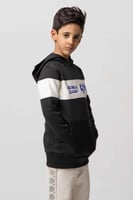 بلوفر أسود أطفال بهوية نادي الهلال