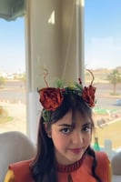 فستان بناتي مميز برسمة غزال