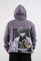 هودي رمادي بتصميم شخصية زينيتسو أغاتسوما