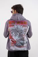 هودي رمادي بتصميم شخصية تانجيرو كامادو