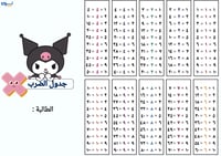 جدول الضرب بشعار كرومي
