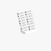 ملصقات الأسماء استيكرات كورة (2)