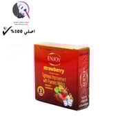 انجوي واقي ذكري فراولة - 3 قطع