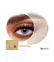 عدسات ذهب اليومية اللون SKY #13