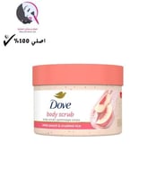 دوف,مقشر, للجسم, بخلاصة, الخوخ الأبيض, والأرز المط...