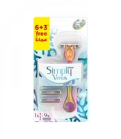 ماكينة حلاقة نسائية سيمبلي فينوس 3 شفرات مع 9 غيار...