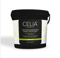 مقشر رغوي بالسكر والملح بالليمون والنعناع من سيليا...