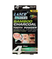 ليزر وايت مسحوق الفحم الأسود لتبييض الأسنان - 20 ج...