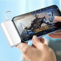 شاحن متنقل L35بسعة 5,000 ملي أمبير-أبيض