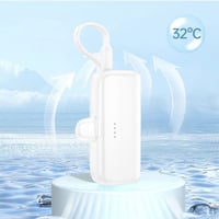 شاحن متنقل L35بسعة 5,000 ملي أمبير-أبيض