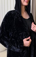 عباية مخمل اسود 66