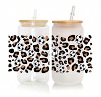 كوب زجاجي كورة قدم 3