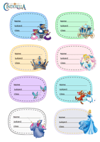 ستيكرات كتب سندريلا A4