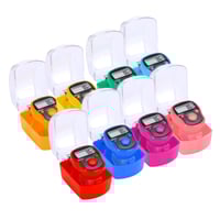 عداد رقمي ١٢ قطعة بالوان عشوائيه مع حافظة بلاستيكي...