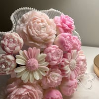 Candles bouquet -pink