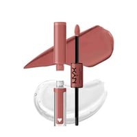 احمر شفاه روج سائل مع ملمع شفاه فائق اللمعان من ني...