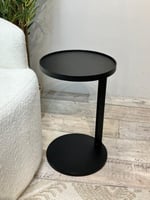 طاوله خدمه حديد صاج لون اسود